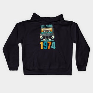 Still Young 1974 - Vintage Cassette Tape Kids Hoodie